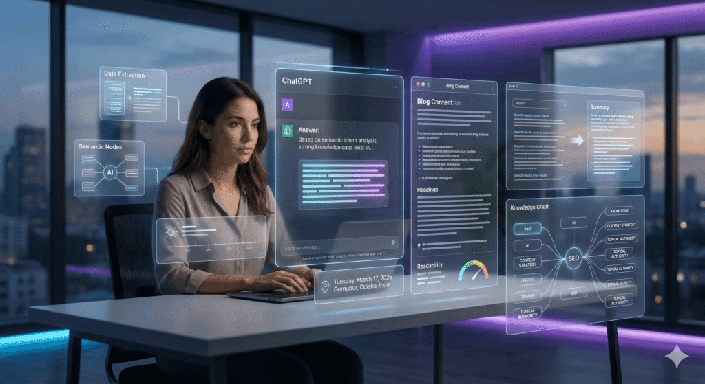 Free SEO tools dashboard showing keyword research, content optimization, and Google Search Console analytics